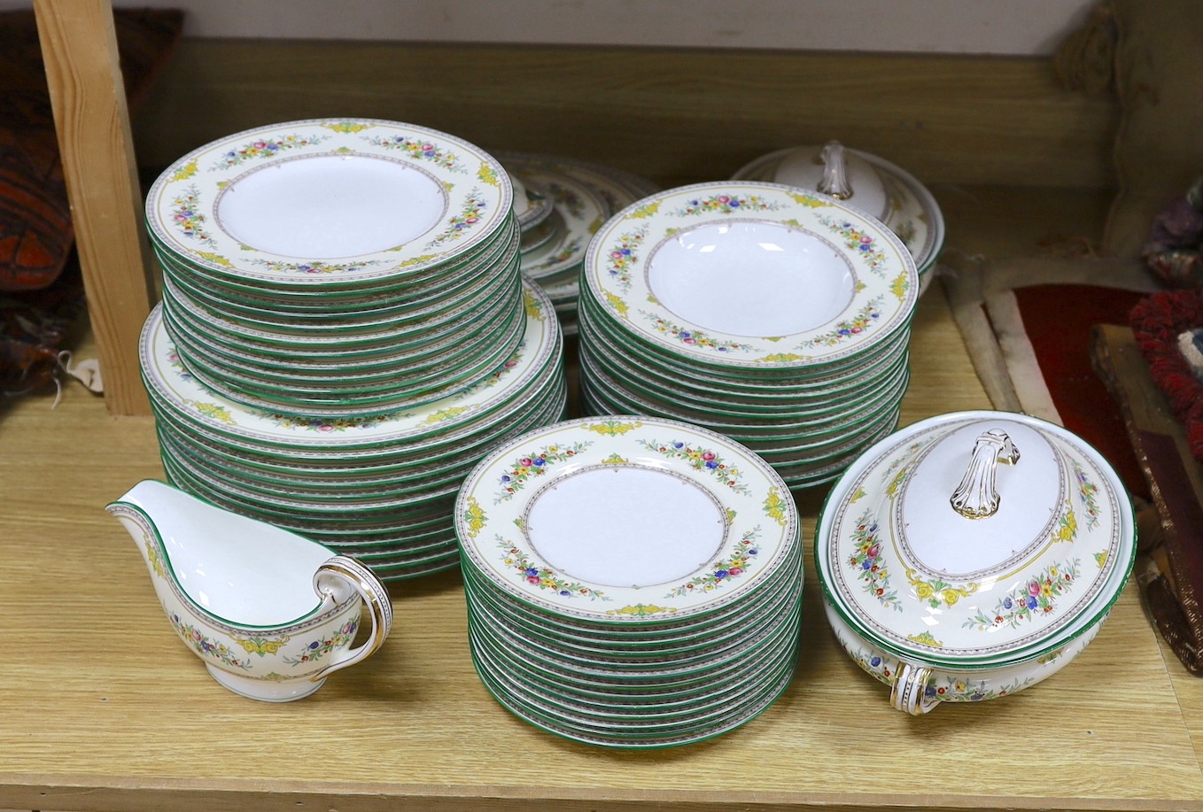 A Minton ‘Stanwood’ pattern part dinner service